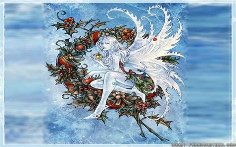 christmas fairy wallpaper